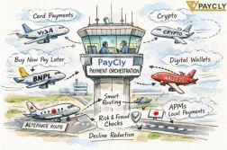 Payment orchestration for high risk businesses connecting multiple gateways, fraud prevention tools, and global payment processing systems.