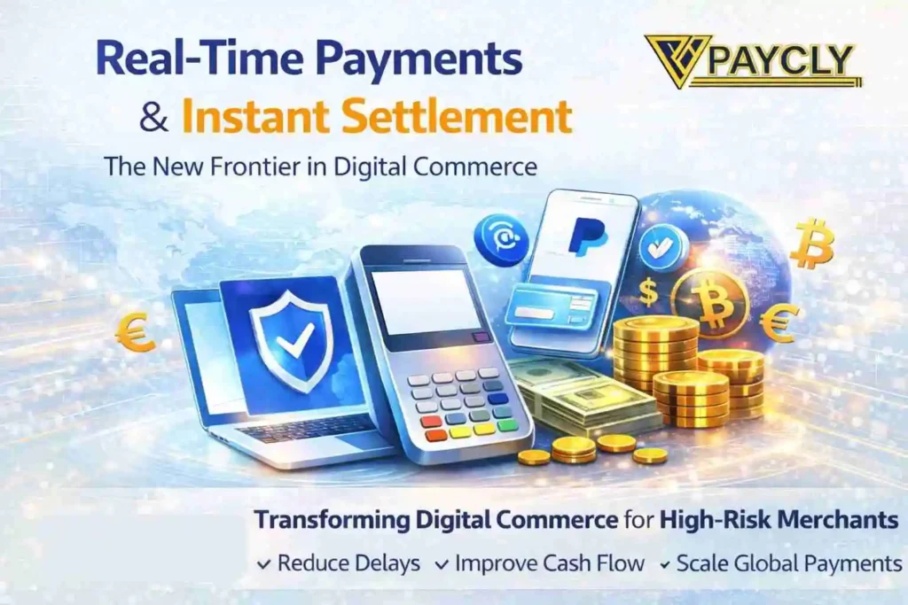 Real-time payments and instant settlement system helping UK high-risk businesses process faster digital transactions