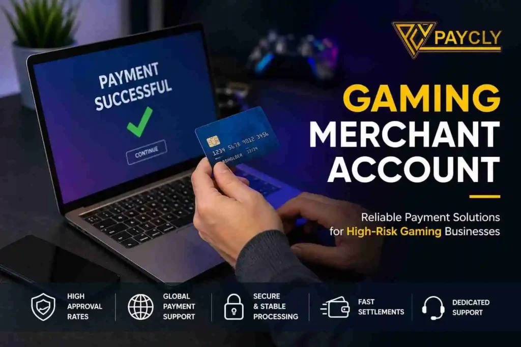 Online gaming platform setting up a merchant account for secure and stable payment processing