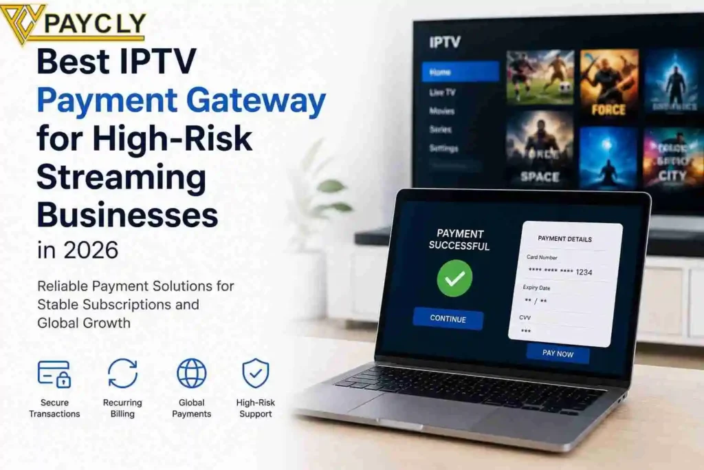 Best IPTV payment gateway for high-risk businesses with recurring billing and global payment processing support