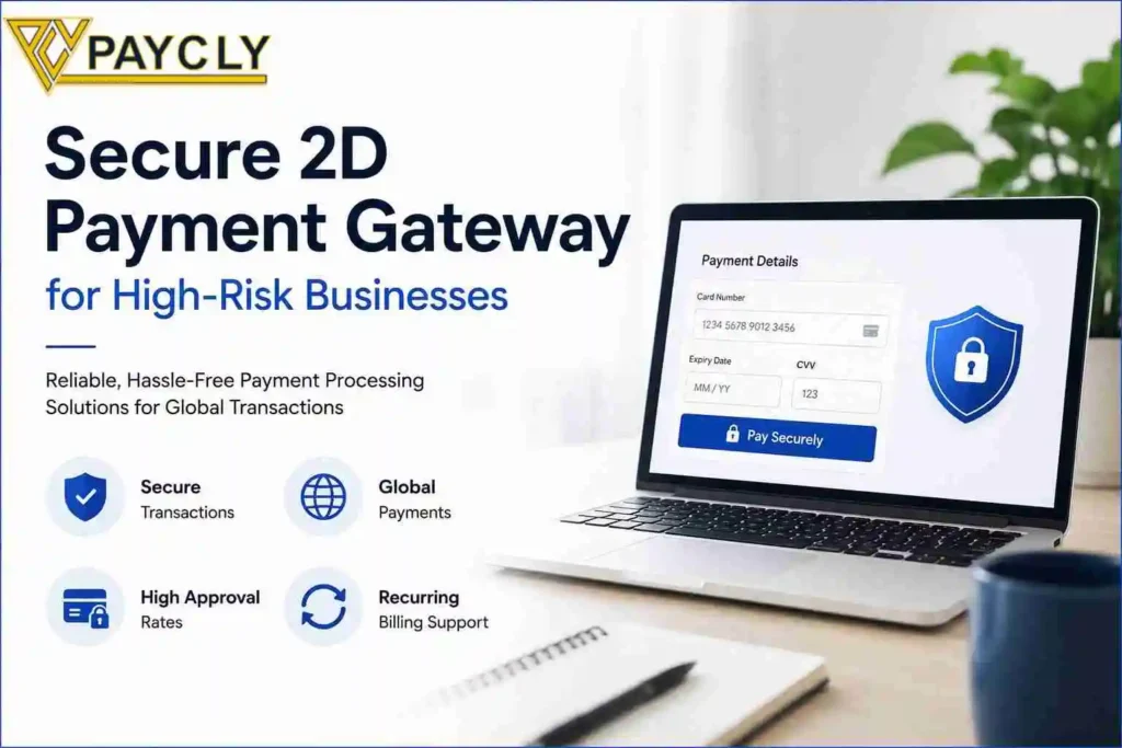 Secure 2D payment gateway for high-risk businesses with stable global payment processing