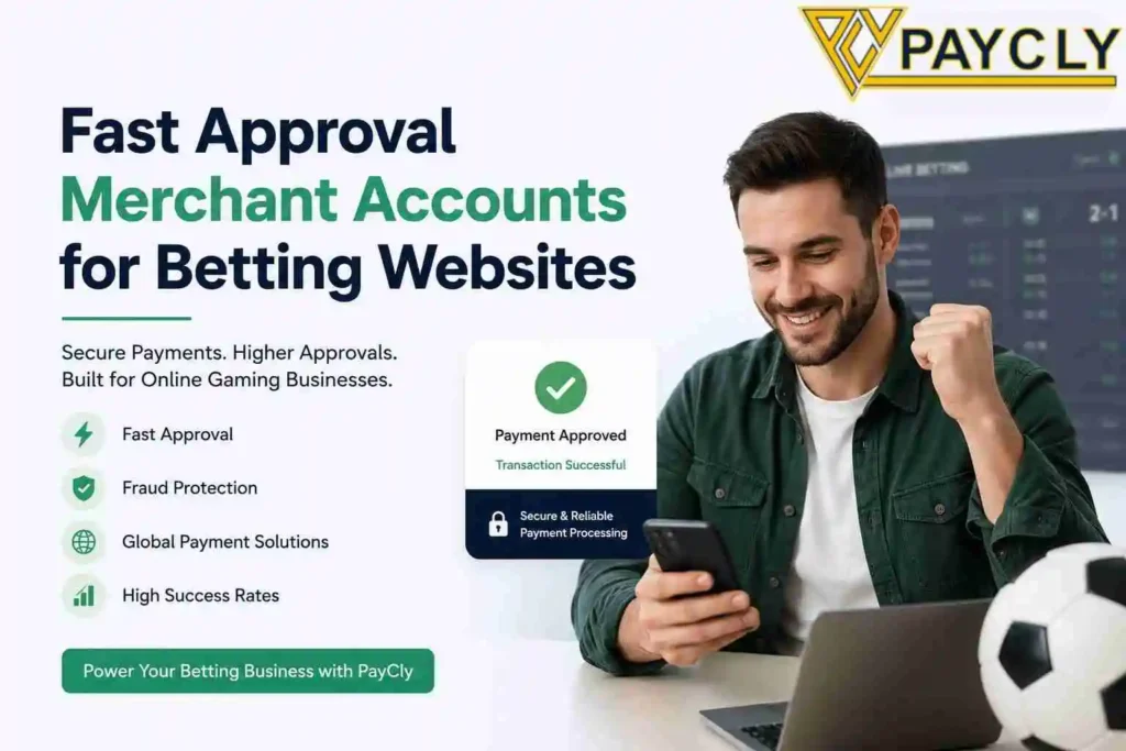 Fast approval merchant accounts for betting websites with PayCly