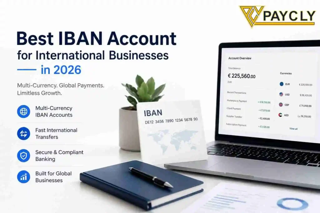 Best IBAN account for international businesses in 2026 with multi-currency banking and cross-border payment solutions by PayCly