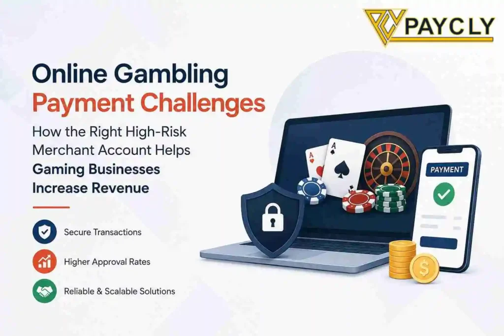 Online gambling payment challenges solved with a high-risk merchant account and secure payment gateway