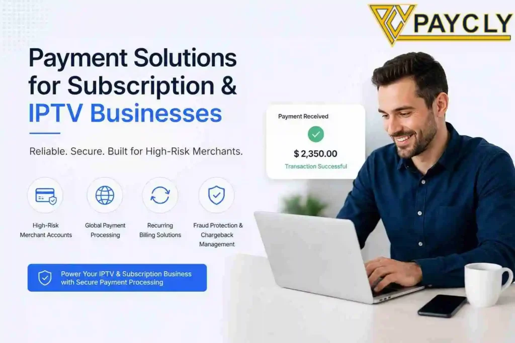 Payment Solutions for Subscription & IPTV Businesses with IPTV payment gateway and high-risk merchant account solutions.