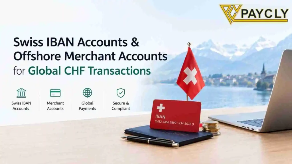 Swiss IBAN account and offshore merchant account for CHF payments