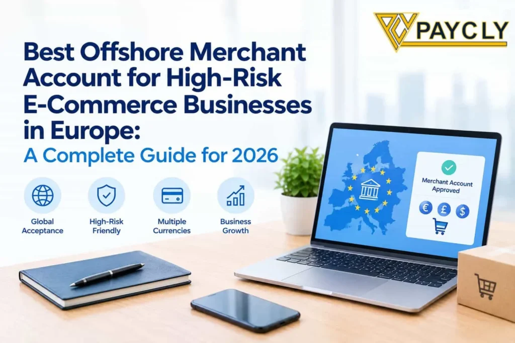Offshore merchant account for high-risk e-commerce businesses accepting international payments in Europe