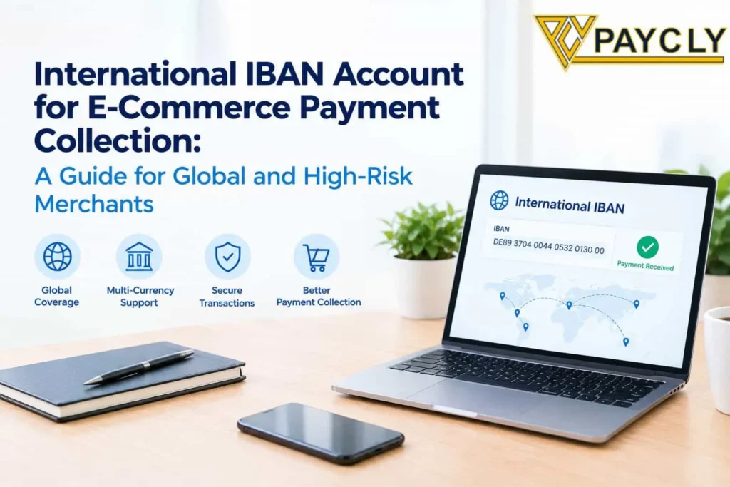 International IBAN account for e-commerce payment collection and cross-border merchant payments by PayCly